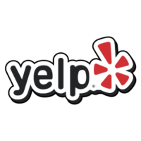 Image of Yelp logo suggesting clients visit the Sinor Mengali Group's reviews on Yelp.
